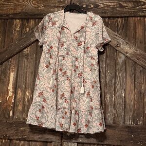 Floral Short Sleeve Dress